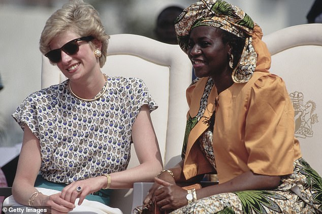 Prince Diana wore the same necklace with an Alistair Blair dress in Nigeria in 1990.