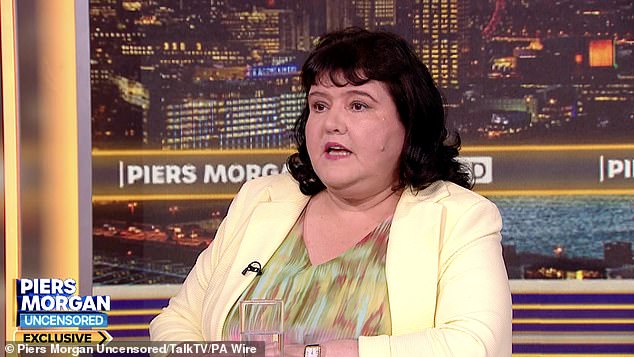 Morgan questioned Fiona Harvey on her show Piers Morgan Uncensored over the weekend