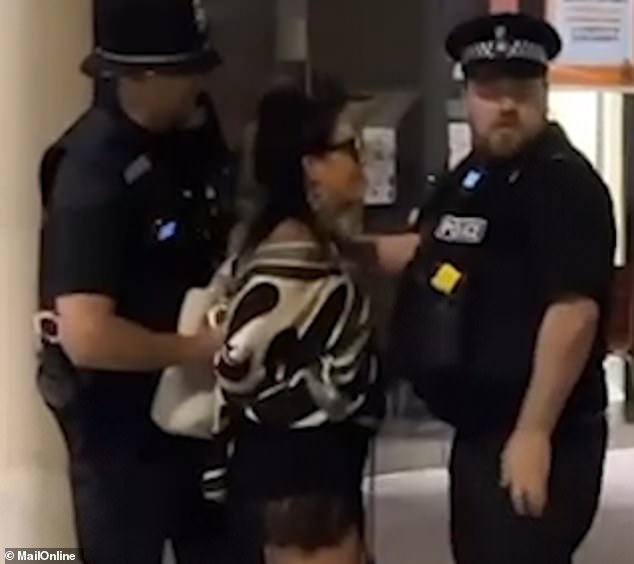 Wallace herself was arrested in 2022 after kneeing a police officer in the groin after a drunken night (pictured)