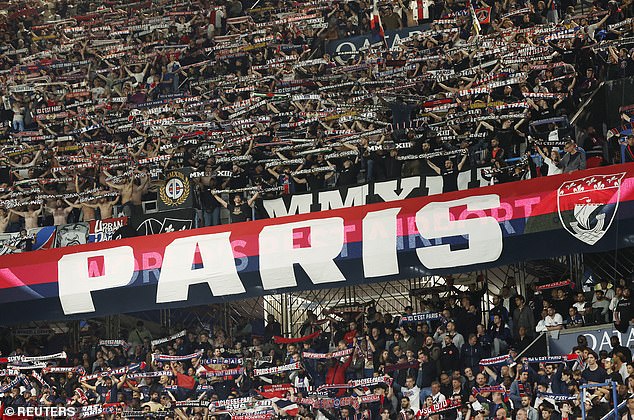 Fans inside the Parc des Princes made their feelings towards Mbappé known on Sunday.