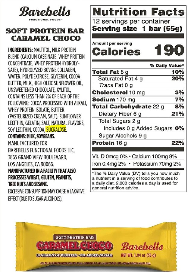 Sucralose contains no calories. Lack of balance between calories and sweetness tricks the body into eating more sweet foods