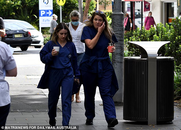 A major expense for the government is the National Disability Insurance Scheme (file image of nurses in Sydney)