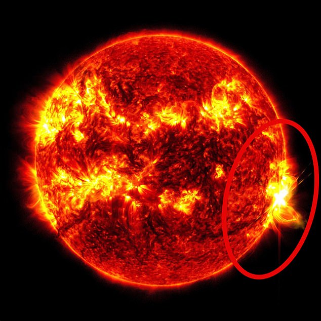 The solar flare, classified as X8.8, was the strongest of this cycle, which began in 2017, registering as a high level of radio 3 (R3) blackout on a scale of one to five.