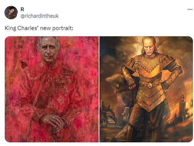 The portrait was also compared to Ghostbusters 2 villain Vigo the Carpathian, a 17th-century medieval tyrant whose ghost took up residence in his own portrait.