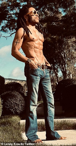 There's no doubt that Lenny Kravitz is taking the lead in terms of ripped physique after the 59-year-old shared these snaps back in March.