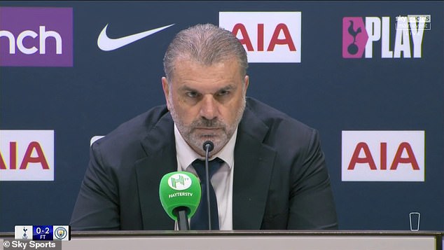 Postecoglou criticized his club in his post-match press conference for having 