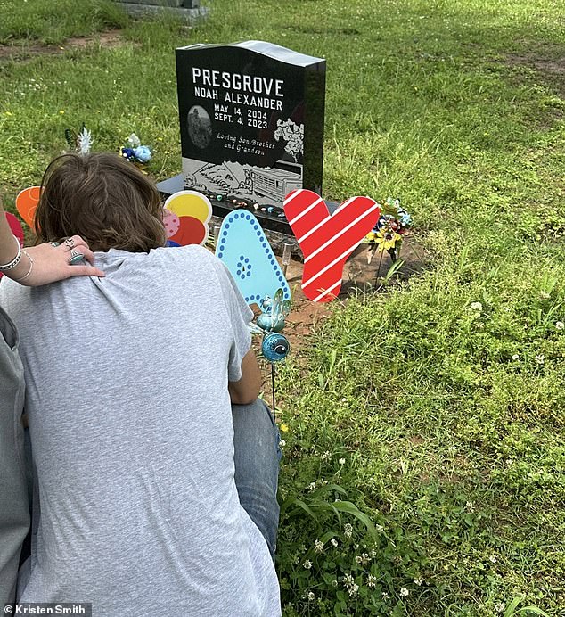 Presgrove's family recognized the much-loved teenager's birthday by spending the day at his grave.