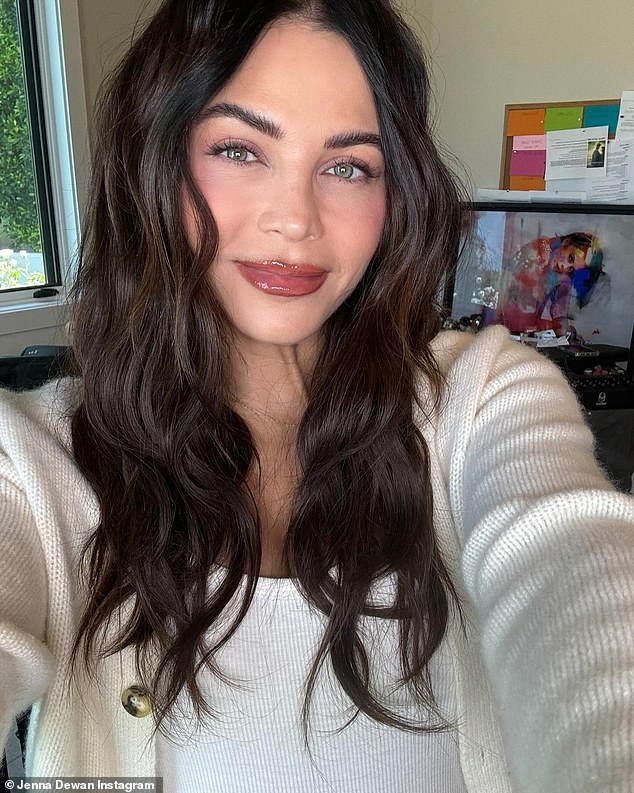 Earlier Tuesday, Jenna gave her 9.5 million Instagram followers an update. She shared the opening of her carousel with a beautiful photo of her face softly beaming as she wore a white ribbed blouse and cream cardigan.