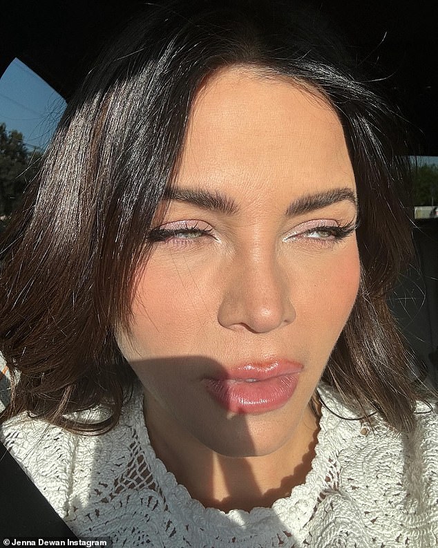 Her eyes were comically squinted as she took a final selfie as the sun shone down on her. Jenna referenced the photo when she captioned her post: 