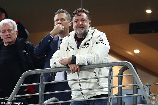 His appointment is a major victory for co-owner Russell Crowe (pictured at a Souths game) after the Hollywood star lobbied Bennett to return to Redfern.