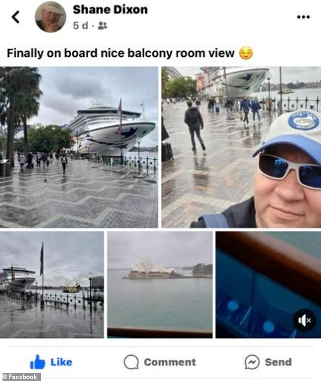 Pictured: Photos of the ill-fated trip that Shane posted online before boarding the cruise.