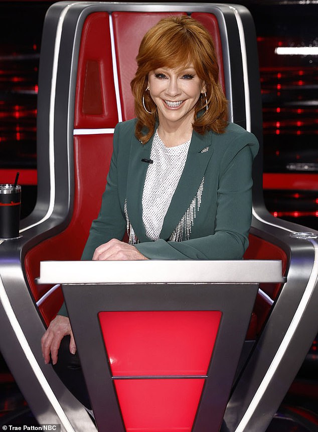 Reba McEntire, 69, smiled after her singers Josh Sanders and Asher HaVon made it to the Season 25 finale.