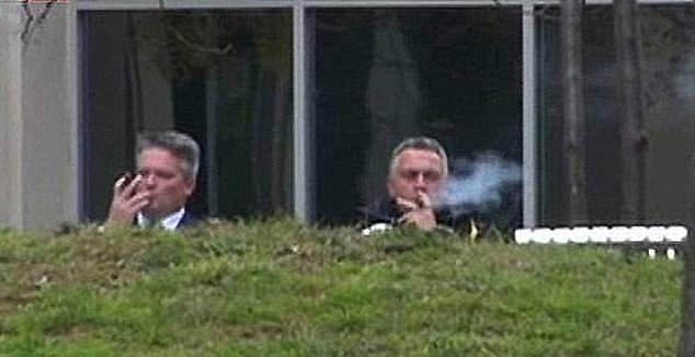 In 2014, then-Treasurer Joe Hockey was photographed smoking a cigarette on a balcony on the eve of his first cost-cutting budget with then-Finance Minister Mathias Cormann. it was a bad look