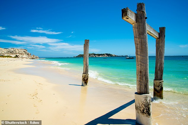 Even on a busy day, punters won't feel crowded as they can stretch out on the miles of white sand.