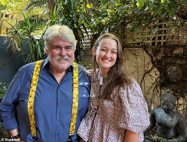 Hewitson's daughter, Charlotte (right), 22, encouraged him to start the TikTok account.