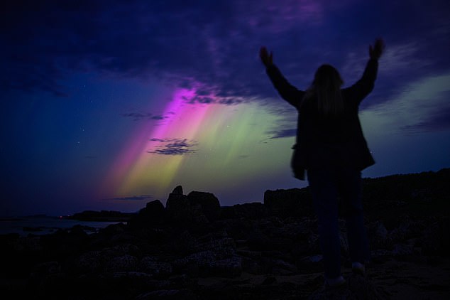 NORTHERN IRELAND: An incredible Northern Lights display in Dunseverick, County Antrim