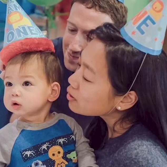 Another throwback in the video shows Zuckerberg, Chan and one of their daughters on her first birthday.