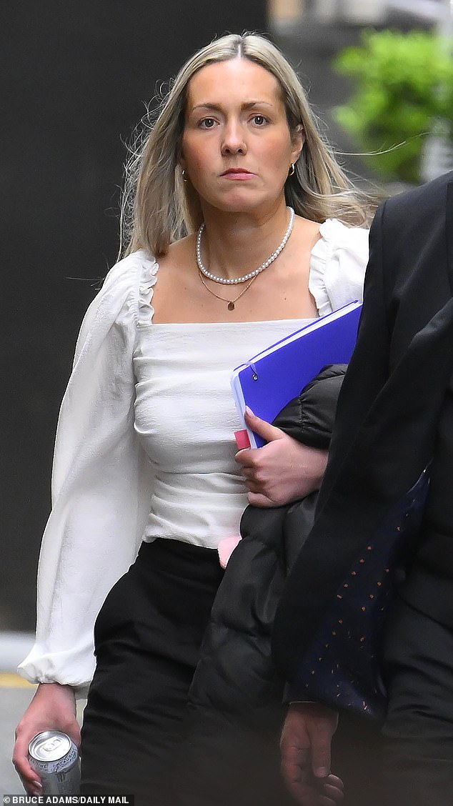 The former teacher, who came to court every day of her trial wearing a pink knit hat tucked into her pants, burst into tears as she gave evidence.