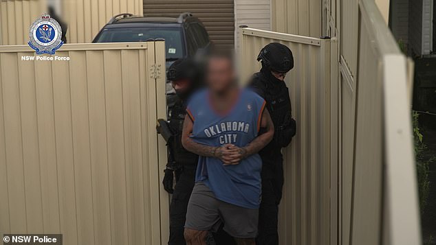 Trent Jeske (arrested in photo) was found to be a positive and stabilizing influence on his new wife, Jade Heffer, who is now allowed to stay at his home when in Sydney.