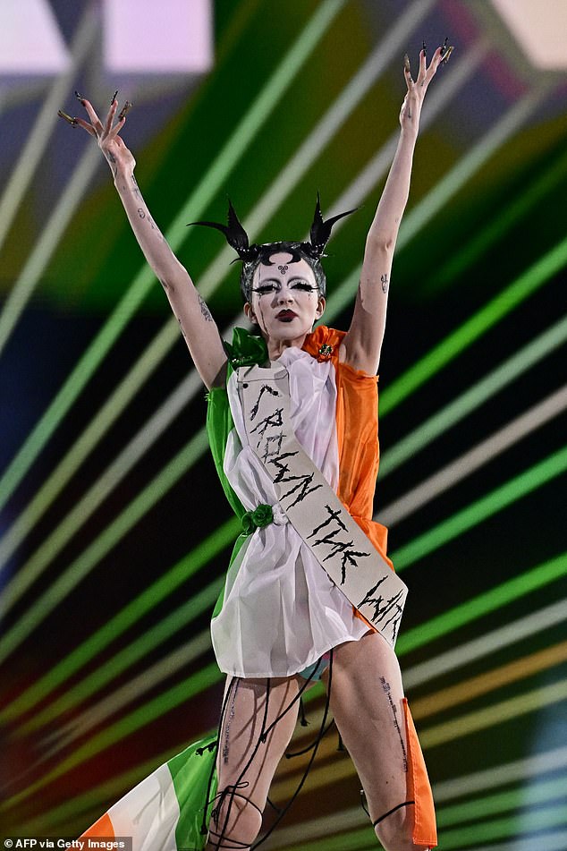 Ireland entry Bambie Thug wrapped himself in the Irish flag despite missing the final dress rehearsal after saying that a 