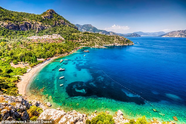 Illustrative image showing Turunc Bay in Marmaris, one of the many beautiful parts of the coast.