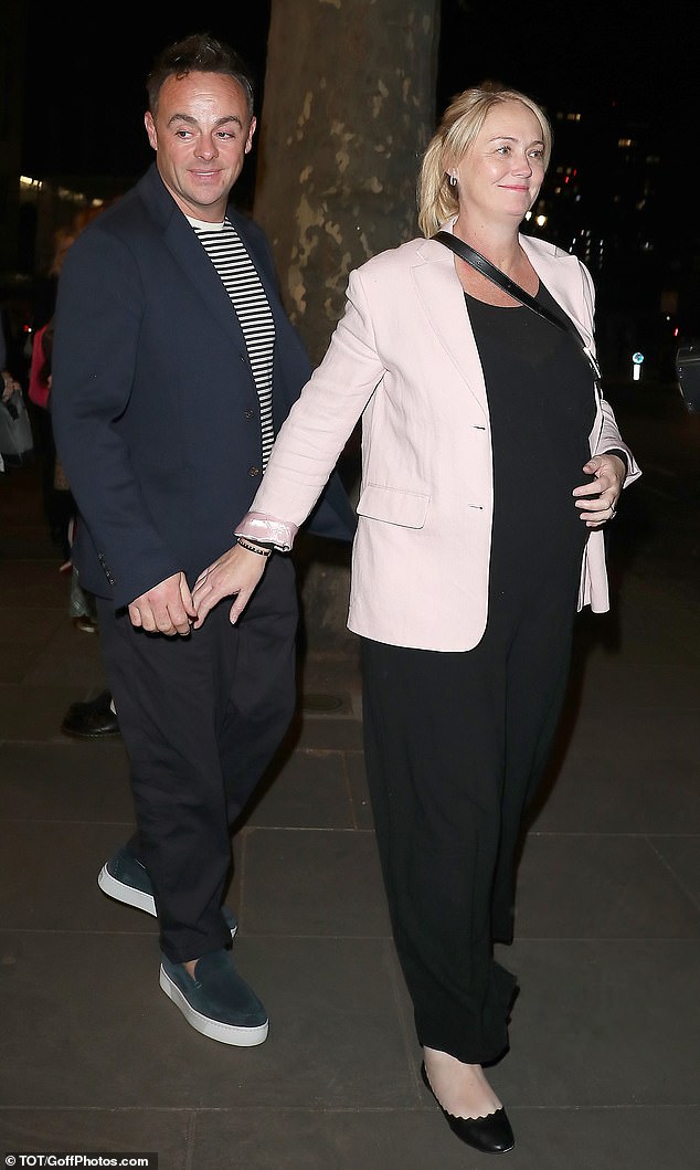 Ant will now not return to work until May 27, when BGT's live semi-finals begin while he takes paternity leave alongside Anne-Marie (pictured April 17).