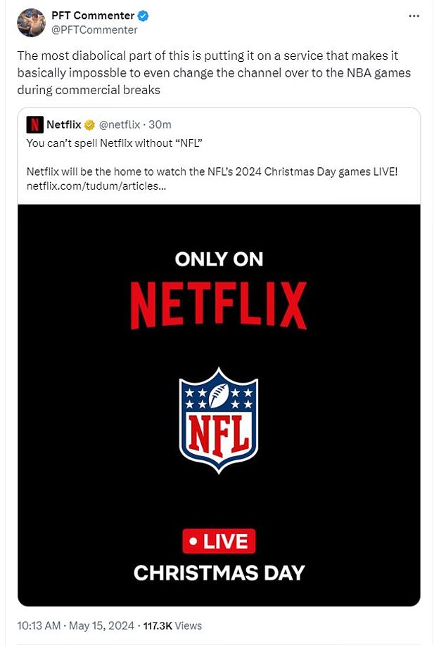 1715786569 417 Netflix to show NFL Christmas Day games as streaming giant