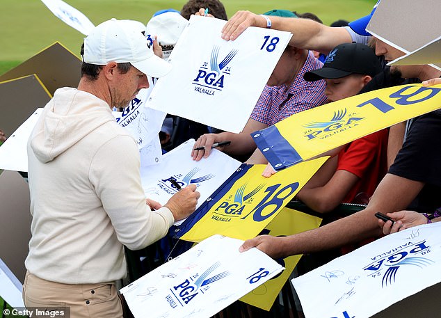 The Northern Irishman signed autographs for his fans despite the turmoil in his personal life