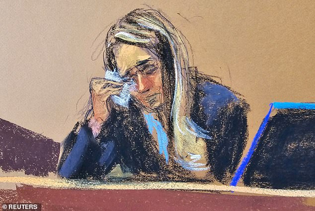 Hicks was seen breaking down in tears while testifying at her former employer's criminal trial on May 3.