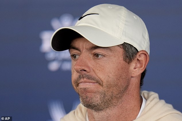 McIlroy answered some questions about golf but declined to divulge information about his private life.