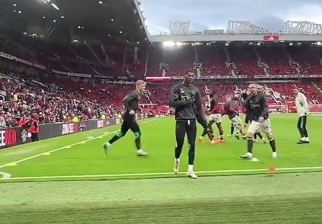 1715801915 3 Infuriated Marcus Rashford confronts a heckling fan at Old Trafford