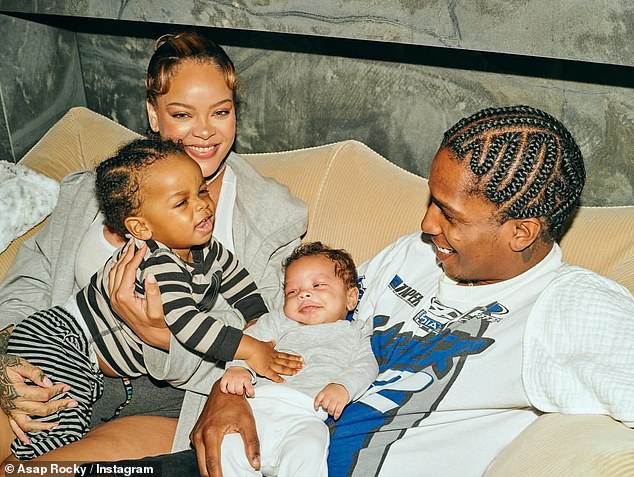 ASAP shared a selection of never-before-seen family photos featuring the 36-year-old singer and her two children