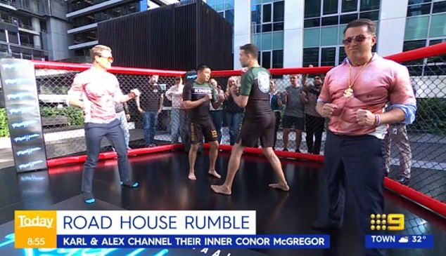 Alex recently had another awkward on-air moment with Karl, 49, when he got into the ring with his Today show colleague for an MMA match.