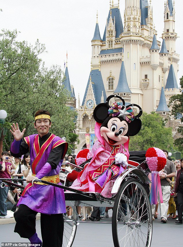 Tokyo Disneyland (pictured) opened on April 15, 1983 and was the first theme park opened internationally by The Walt Disney Company.