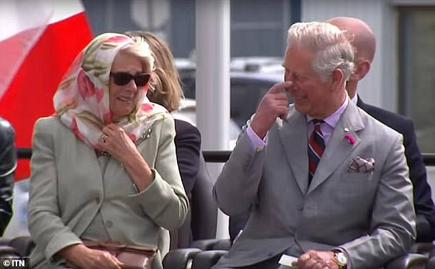 Charles and Camilla laugh while watching a traditional Inuit throat singing performance in Canada in 2017.