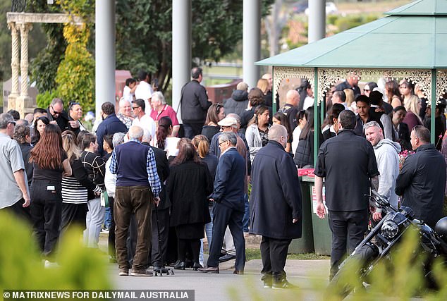 Mourners gathered in Camden to say goodbye to the charismatic country music lover.