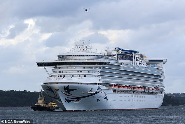 Pacific Adventure cruise ship sails into Sydney Harbor hours after Dixon fell overboard