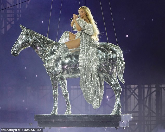 Beyoncé performs during her Renaissance tour