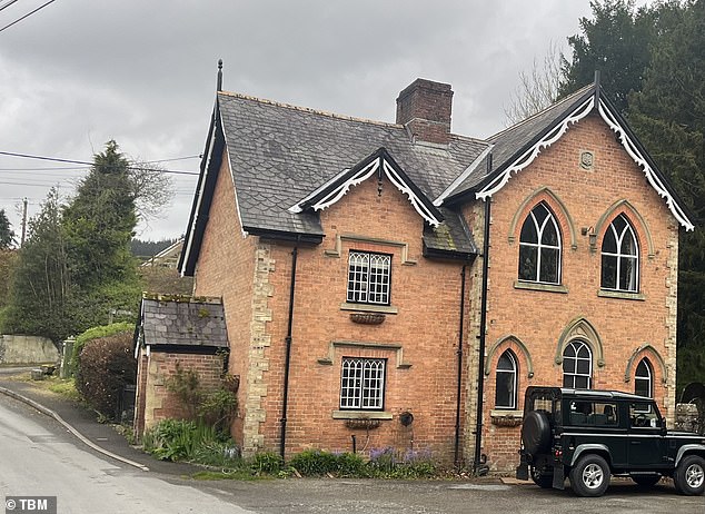 Garfield's gloss black turbocharged Land Rover is often seen parked outside his Grade II listed country house, which has been listed for sale with a price tag of £420,000.