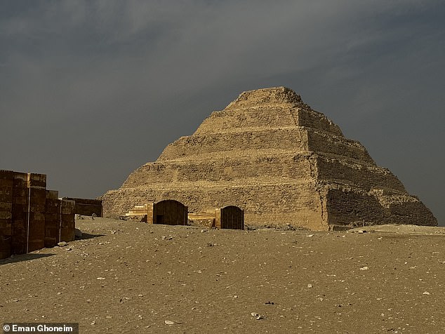 The findings could help explain why they now appear to be located in a narrow, inhospitable desert strip. In the photo: The Step Pyramid of Djoser