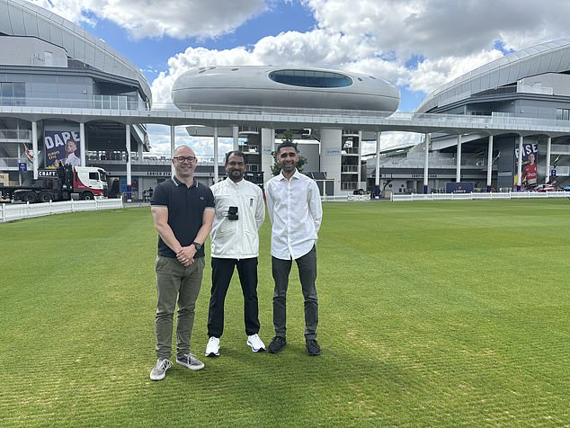 Mail Sport's Richard Gibson (left) and Aadam Patel (right) went to check out the innovative technology.