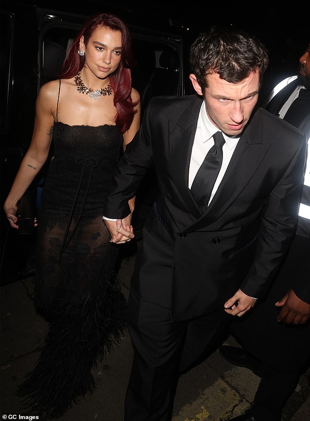 The couple attended the British Vogue And Tiffany & Co. Fashion and Film Party at Annabel's in London on February 19.