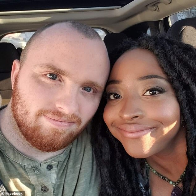 Perry killed 28-year-old Garrett Foster during BLM protests in 2020. Pictured: Foster with his fiancée Whitney Mitchell.