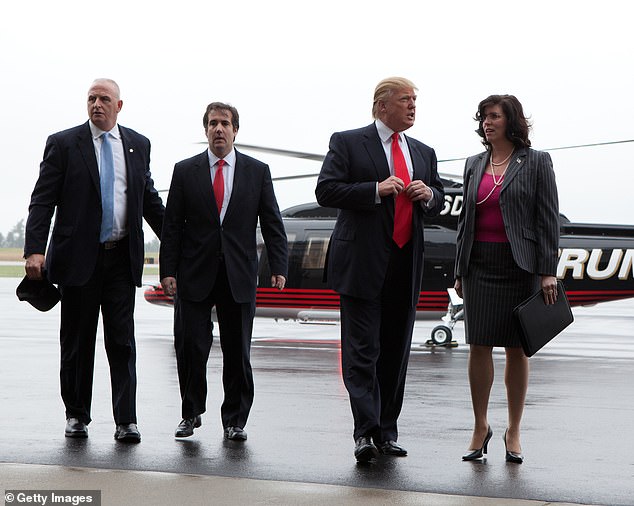 Cohen and Trump in happier times. The real estate mogul and his lawyer are seen here during a visit to New Hampshire while Trump was considering a possible presidential run in 2011.