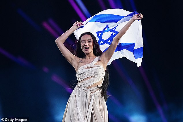 Israel's Golan takes the stage during the Eurovision opening ceremony