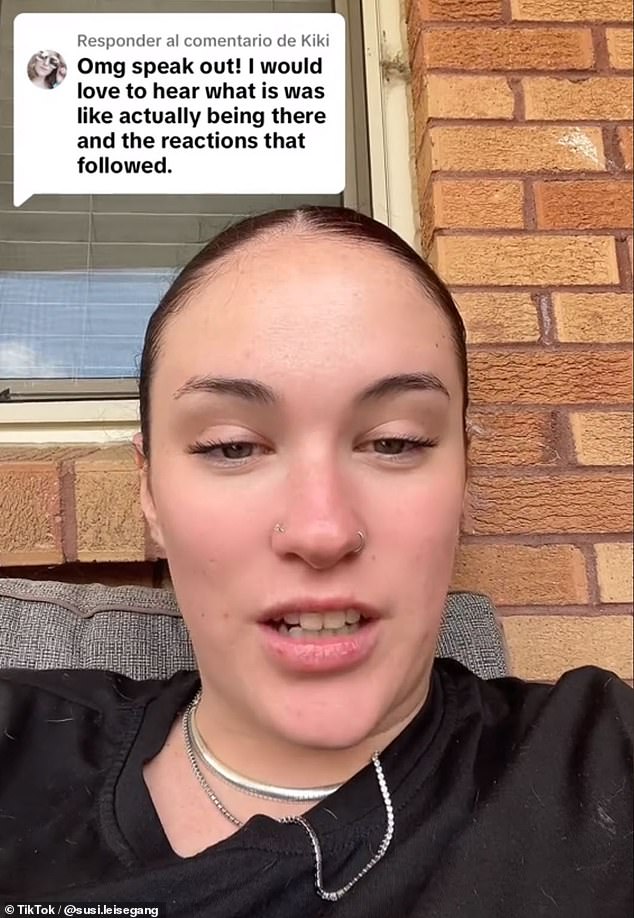 Benedictine College graduate Susannah Leisegang gave her account of Harrison Butker's speech on TikTok on Wednesday, describing the contrast in reaction between men and women.