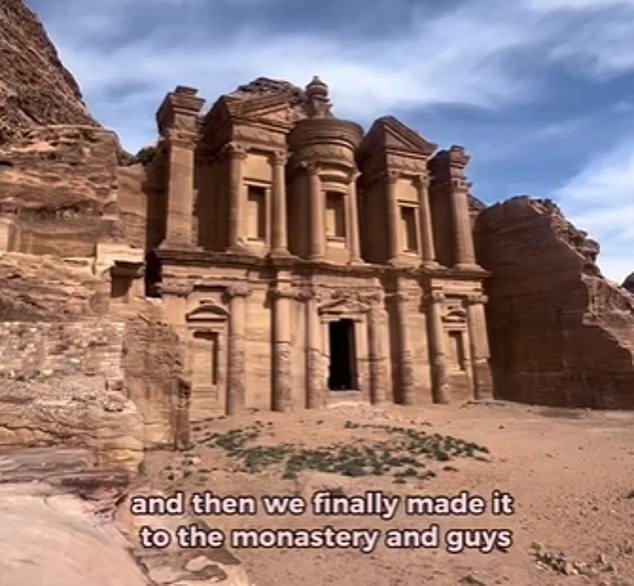 To end her journey, the globetrotter was shown a less traveled route to the famous monastery of Petra, which she believed was 