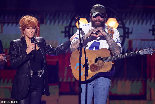 Reba McEntire would join the singer and rapper for an a cappella version of The Allman Brothers Band's classic Ramblin' Man.