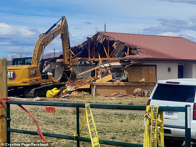 The funeral home (pictured April 2024) was run by couple Jon and Carrie Hallford, was accused of abandoning 190 bodies, spending money taken from families on vehicles, cryptocurrency and lavish dinners.