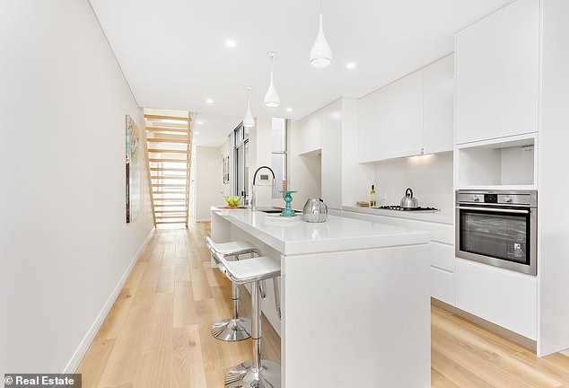 Inside Mr Flanagan's budget rental in Albo is a stylish modern kitchen, three bedrooms and two bathrooms for the incredible price of $680 a week in Sydney's trendy inner west.